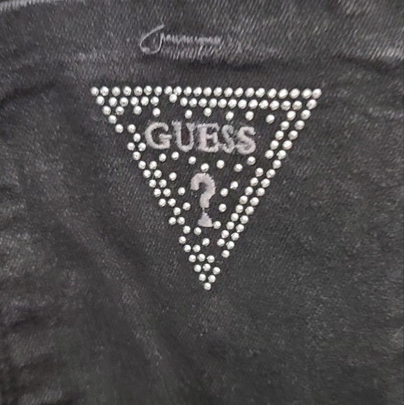 SOLD Black Guess Jeans medium Rise Sarah Fit size 29 - Picture 3 of 7